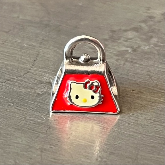 HELLO KITTY💥Kay Jewelers Hello Kitty Enameled Italian Sterling Silver Mini Charm - Picture 6 of 9